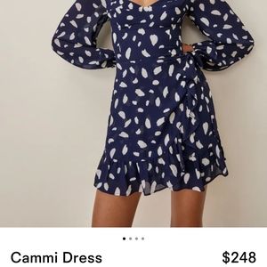 NWT Reformation Cammi Dess in Splatter